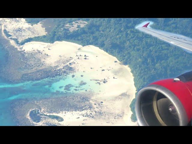 AIR INDIA Flying over North Sentinel Island