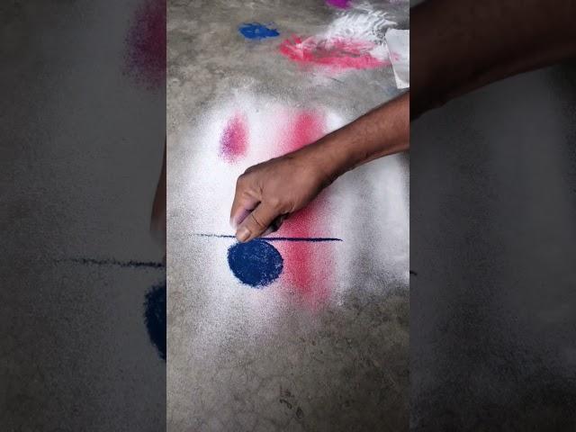 Rangoli Class 1 Step By Step Artist Ashish ki Rangoli Eyes Rangoli Class