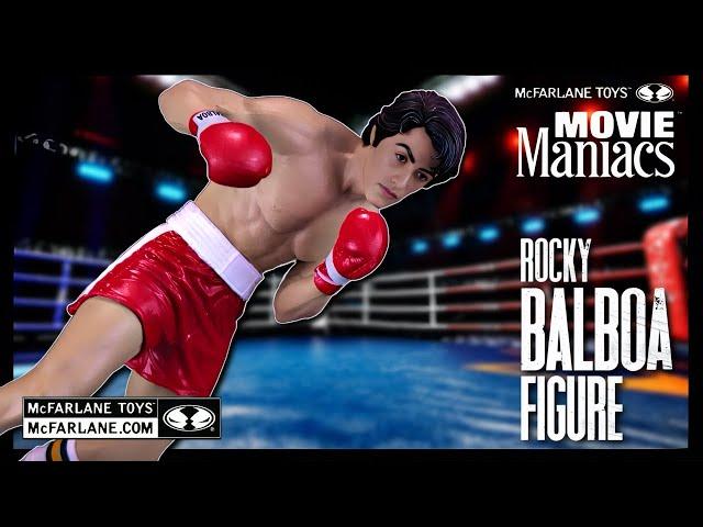 McFarlane Toys Movie Maniacs Rocky Platinum Edition Rocky Balboa | @TheReviewSpot