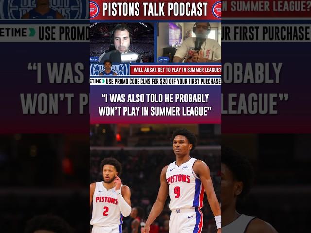 Ausar Thompson probably wont play in summer league #detroitpistons #nba #ausarthompson