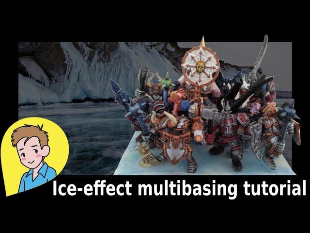 Kings of War: Ice effect basing technique tutorial/experiment