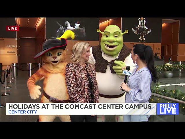 Video 'Spectacular', Shrek and much more as holidays come to Philly's Comcast Center Campus