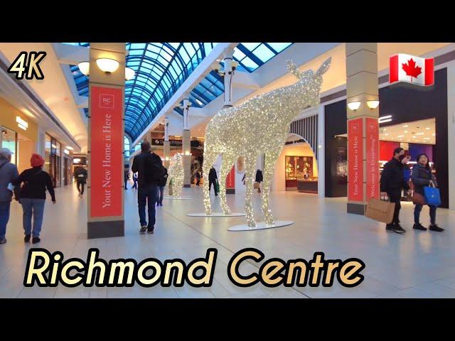  [4K] Walking Around CF Richmond Centre, Shopping Mall,  BC Canada,  Nov 2024