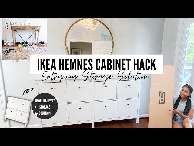 IKEA HEMNES SHOE CABINET HACK I SHOE STORAGE IDEAS I ENTRYWAY MAKEOVER (PT.1)