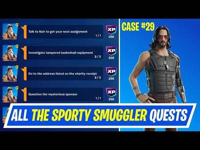 Fortnite Complete Wintervestigation Quests - How to EASILY Complete Case #29 The Sporty Smuggler