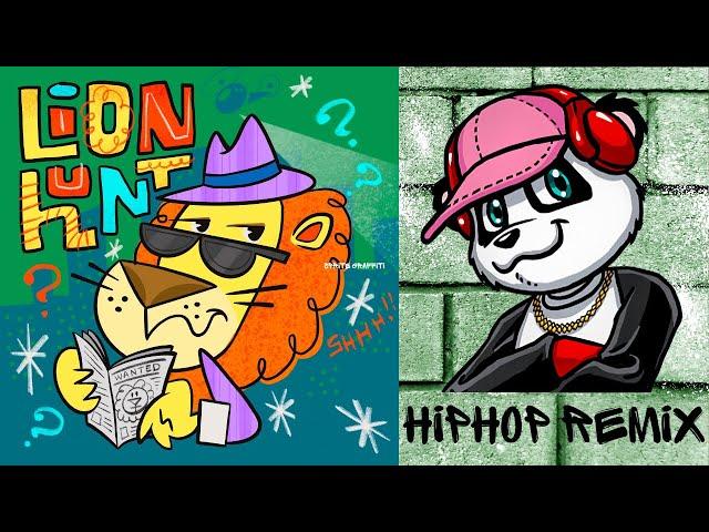 Going On A Lion Hunt Rap Remix (Lyric Video) | Pj Panda | HipHop Nursery Rhymes | Clean HipHop |