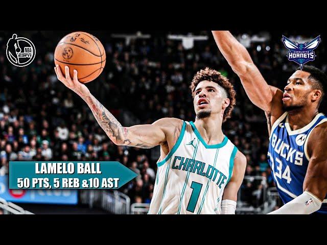 LaMelo Ball’s 1ST CAREER 50-POINT GAME not enough for Hornets vs. Bucks | NBA on ESPN