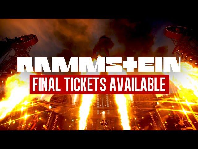 Rammstein - Europe Stadium Tour 2023 (Final tickets on sale now!)