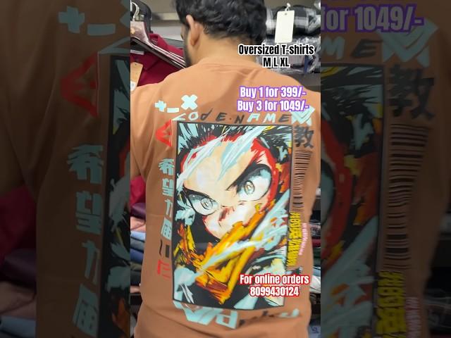 Anime oversized T-shirts-M L XL-8099430124 #mensfashion #kurnool #fashion #anime #oversizedtshirts