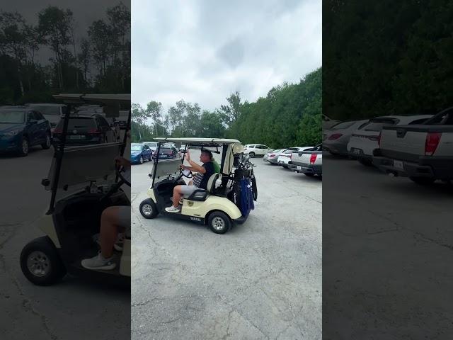 Golfer Gets Distracted by Women and Crashes Cart into Another - 1234477