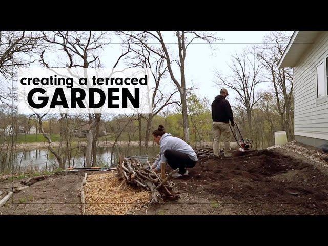 How to GARDEN on a hill | Creating a terraced garden