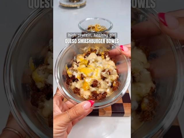 sonic queso smashburger but make it meal prep  low cal, high protein, full flavor #mealprep