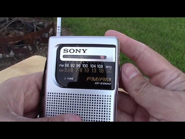 Sony ICF S10MKII AM FM Pocket radio