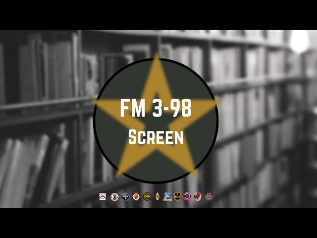 FM 3-98 : Screen