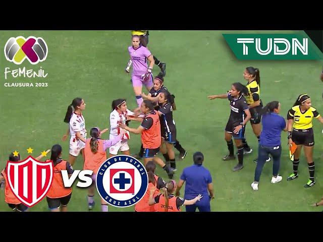 ¡TERMINÓ CALIENTE! Bronca al final | Necaxa 1-0 Cruz Azul | Liga Mx femenil- CL2023 J9 | TUDN