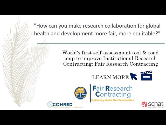 Launching Fair Research Contracting - A Self Assessment Tool