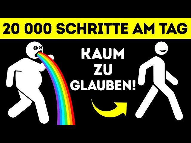 20k Schritte reichen aus, um deinen Körper zu verwandeln