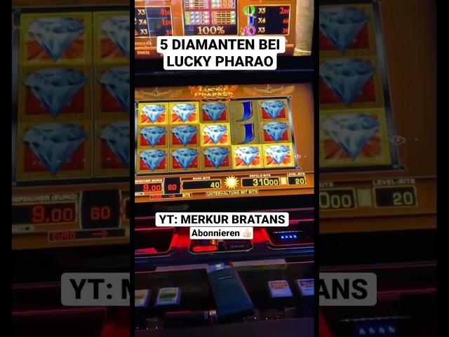 5 DIAMANTEN LUCKY PHARAO  MEGA GEWINN Merkur Magie Casino Spielothek Novoline Spielhalle  #casino