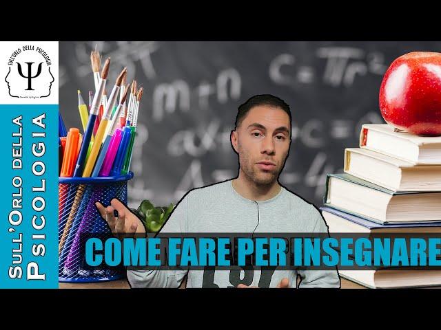 Psicologia: come fare per insegnare?