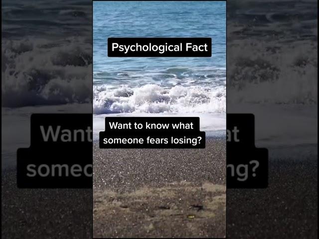 Do you want to know what someone fears losing? Psychological #factgrove #shorts