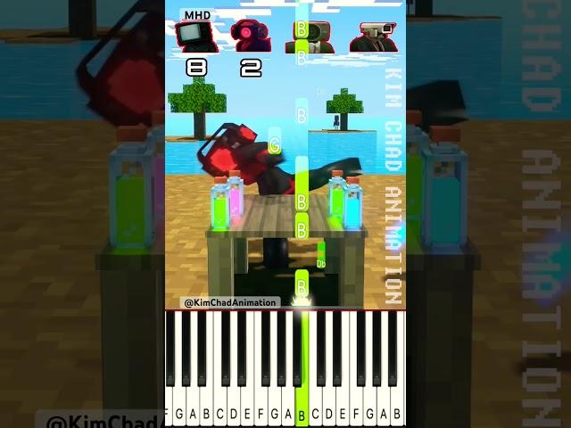 IQ Challenge - Who Will Move the Bottles with Fewer Touches ? @kimchadanime - Piano Tutorial