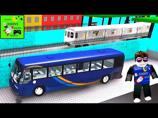 Johny Shows ROBLOX MTA Drivers Rebuilt Subway Trains & MTA Bus