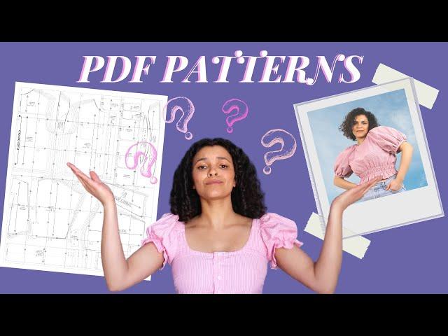 How to Print and Use PDF Patterns - Beginner Sewing | LYDIA NAOMI