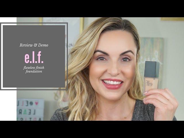 Review of e.l.f Flawless Finish Foundation|| Foundation Friday - Elle Leary Artistry
