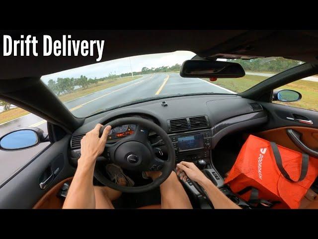 Door Dash and Uber Eats in my 600HP M3 DRIFT Car *POV*