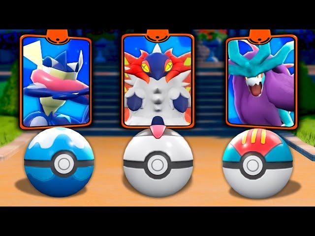 We choose Pokemon by their Matching Poké Ball, Then We Battle!