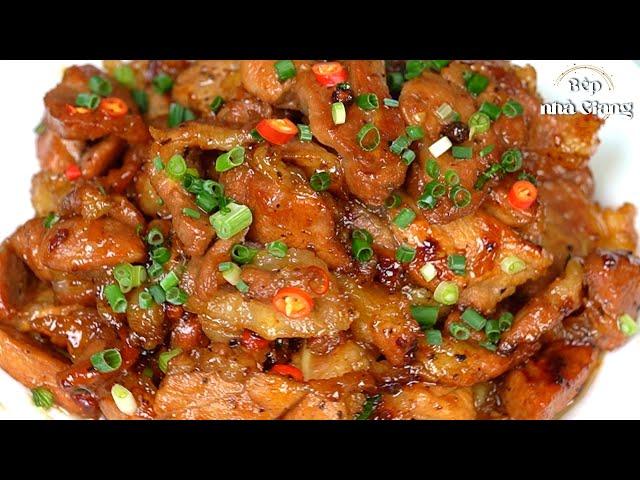 Recipe for braised lean meat but the meat is still soft and sweet | BEP NHA GIANG