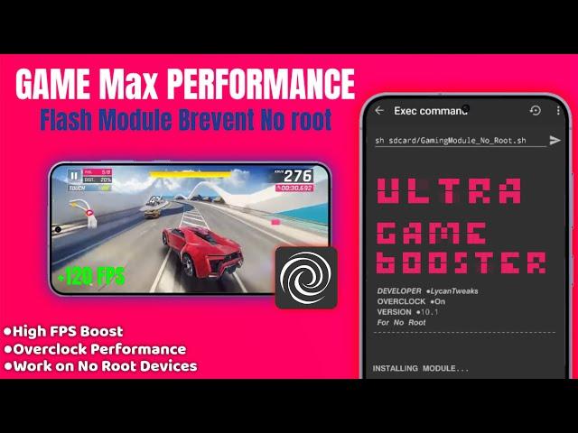 Unlock Max Peak Gaming Performance  - Flash Module Magisk No Root |  +90-120 FPS