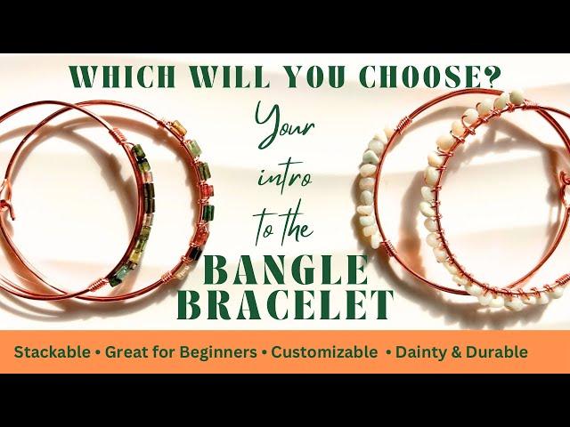 Trendy Beginner Bangles | Easy DIY Wire Wrapping