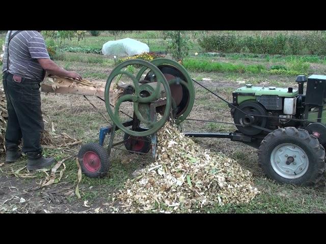 сечкарня с приводом от мотоблока.