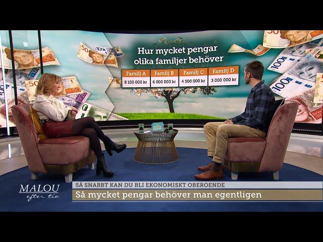 Så blir du ekonomiskt oberoende  - Malou Efter tio (TV4)
