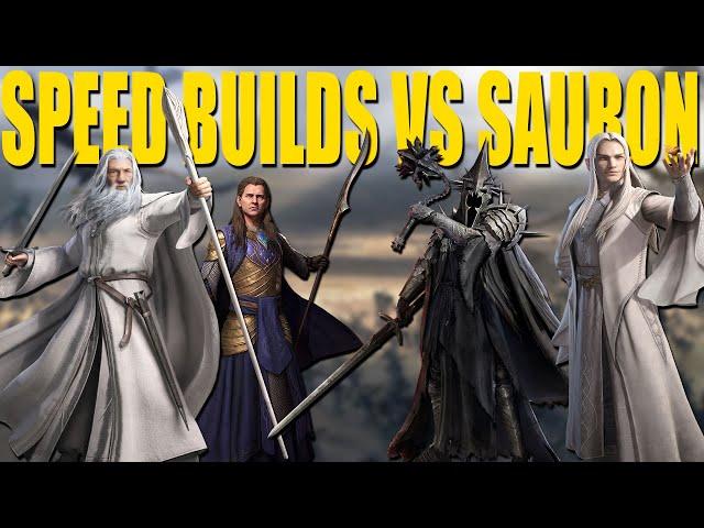 Lotr Rise To War Testing GTW and GIL Speed builds vs Sauron Formations Fantastic results