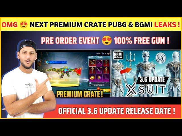 FREE UPGRADE M416  Next X Suit 3.6 | Next Premium Crate Bgmi | Bgmi 3.6 Update Release Date