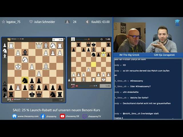 #Schach Tandem mit The Big Greek || Die Perfekte Strategie: Einer hortet und einer setzt matt!