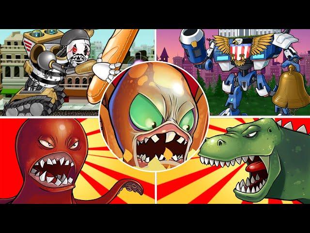 Octogeddon All Bosses (Full Option)