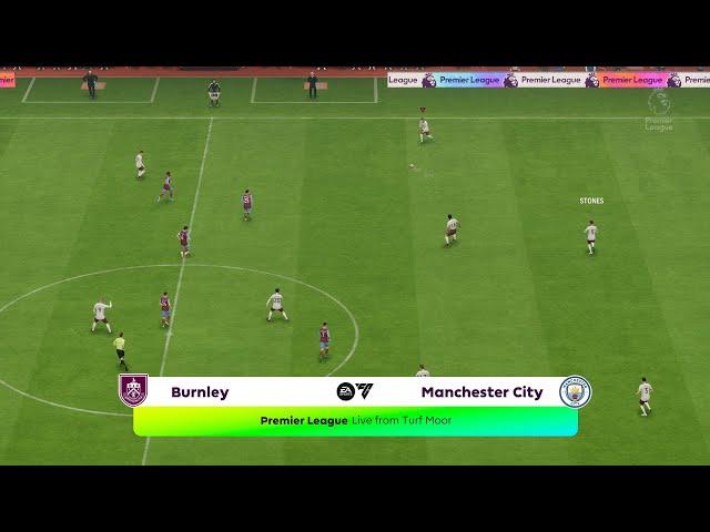 FC 24 | Career | Season 2023/24 | Premier League | Matchday 1 | Burnley FC vs. Manchester City