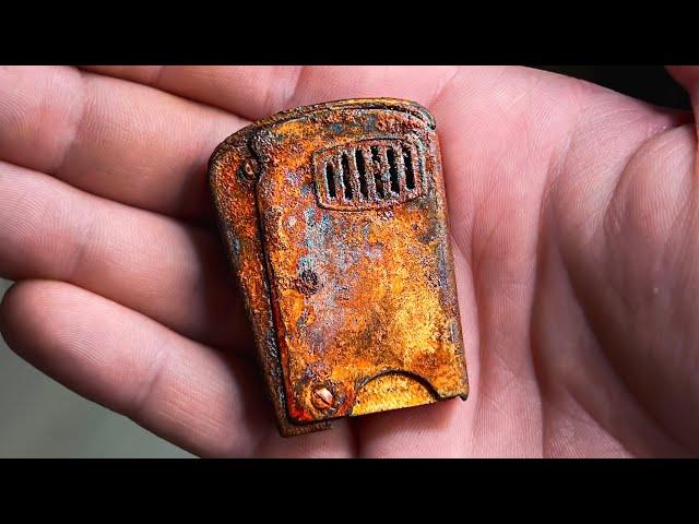 Awesome restoration of the old rusty Imco Safety 4200 lighter from 1935