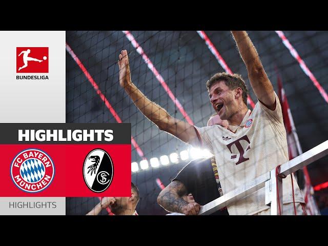 Müller Scores In His Record Game! | FC Bayern München - SC Freiburg 2-0 | MD 2 – Highlights 2024/25