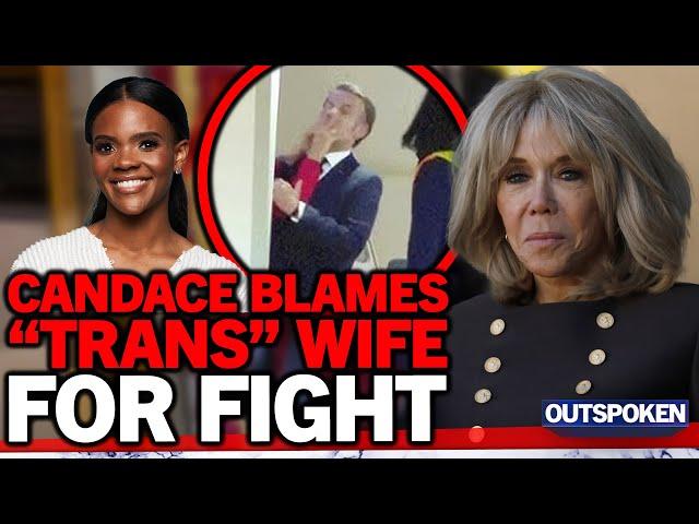 "Abused since grade school!" Candace Owens calls out Emmanuel Macron wife Brigitte after plane fight