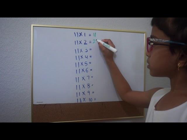 Trick to learn 11 times table for kids