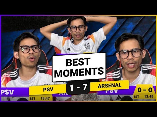 PSV 1-7 ARSENAL  I Fan Best Moments