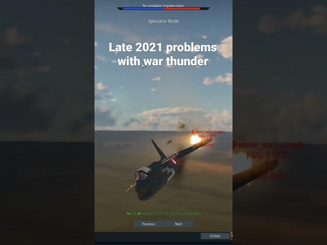 Late 2021 war thunder problems (air RB) #shorts