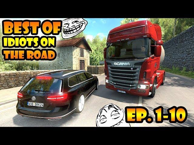  BEST OF Idiots on the road - ETS2MP - Ep. 1-10 | Tony 747 - Best moments