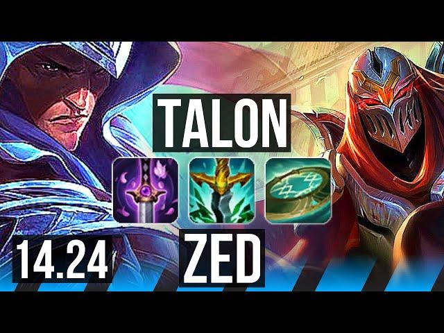 TALON vs ZED (MID) | Legendary | NA Master | 14.24