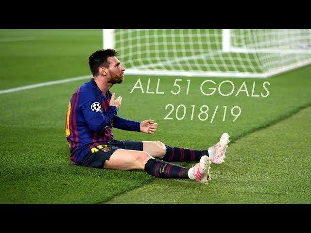 Lionel Messi ● All 51 Goals in 2018/19 ● With Commentaries