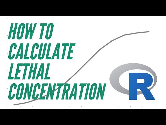 How to calculate lethal concentration (LC50 — acute toxicity)